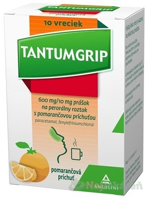 E-shop TANTUMGRIP s pomarančovou príchuťou na chrípku 10 vreciek