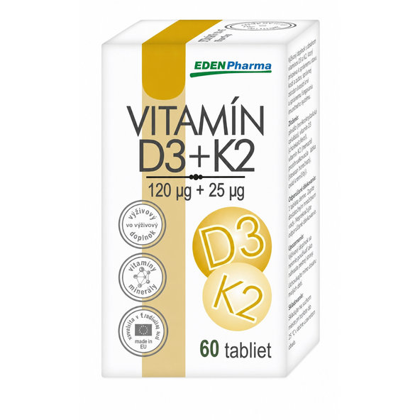 EDENPharma VITAMÍN D3 + K2 60 tabliet