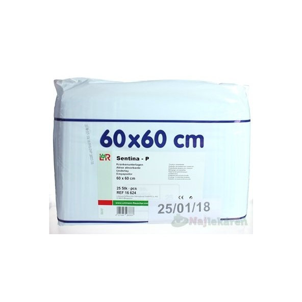 SENTINA P PODLOŽKA POD CHORÝCH 60x60cm 25ks