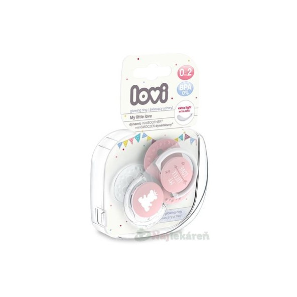 LOVI Dynamický utišujúci cumlík My little Love