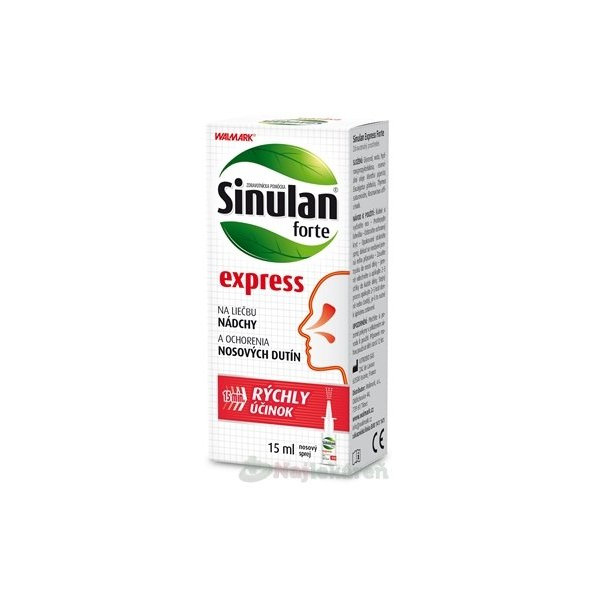 WALMARK Sinulan forte express nosový sprej 15 ml