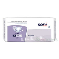 Seni CLASSIC PLUS Small S1 plienkové nohavičky, pás 55-80cm, 2000ml, 30ks