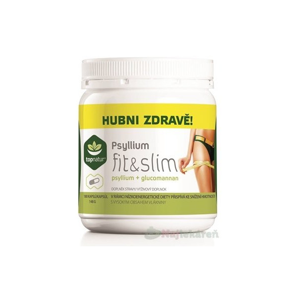 topnatur PSYLLIUM fit & slim na zníženie hmotnosti, 180ks