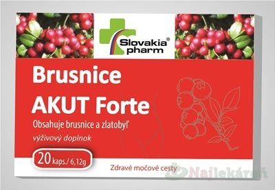 E-shop Slovakiapharm Brusnice AKUT Forte na močové cesty 20 kapsúl
