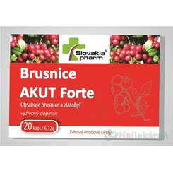 Slovakiapharm Brusnice AKUT Forte na močové cesty 20 kapsúl