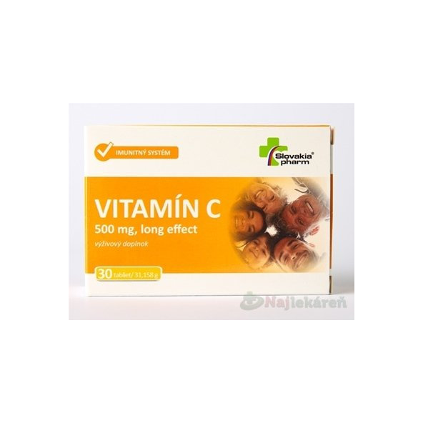 Slovakiapharm VITAMÍN C 500 mg long effect