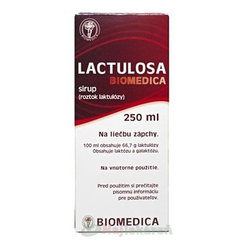 BIOMEDICA LACTULOSA pri chronickej zápche sirup 250ml