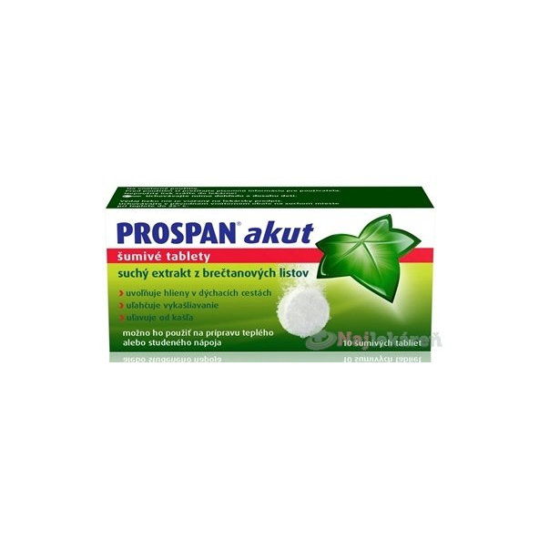 PROSPAN akut 65 mg na vykašliavanie 10 šumivých tabliet