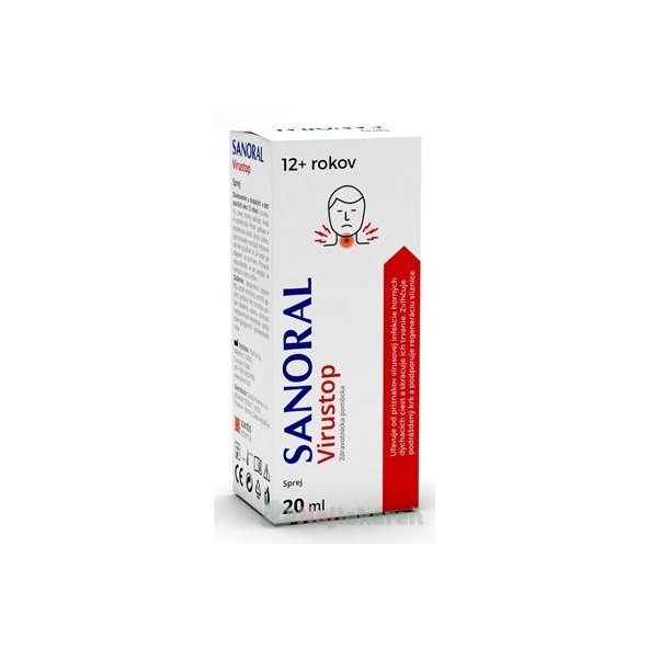 SANORAL Virustop sprej na bolesť hrdla 20 ml