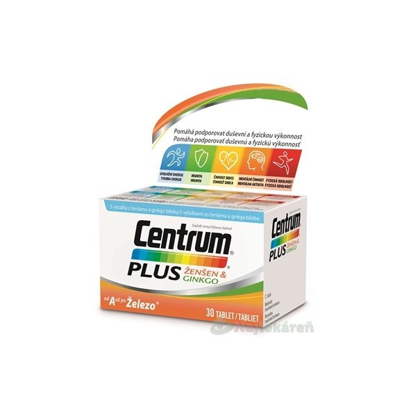 Centrum PLUS ŽENŠEN & GINKGO 30 tabliet