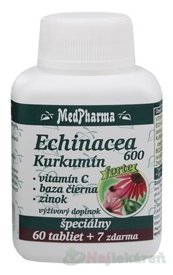 E-shop MedPharma ECHINACEA 600 Forte - Kurkumín
