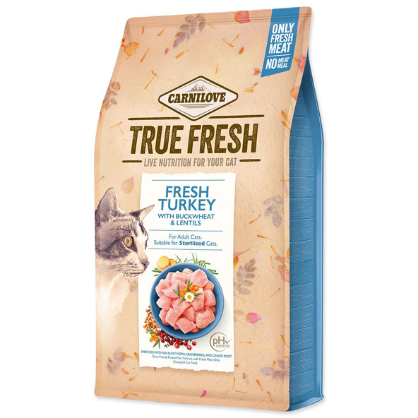 Krmivo Carnilove Cat True Fresh Turkey 4,8 kg