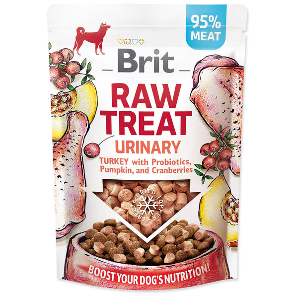 Pochúťka Brit RAW TREAT Urinary Freeze-dried Morka 40g