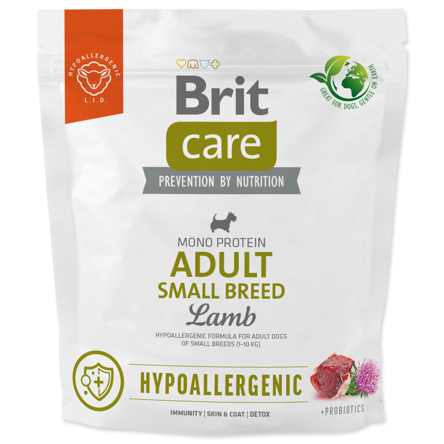 Brit Care Dog Hypoallergenic Adult Small Breed Lamb 1 kg