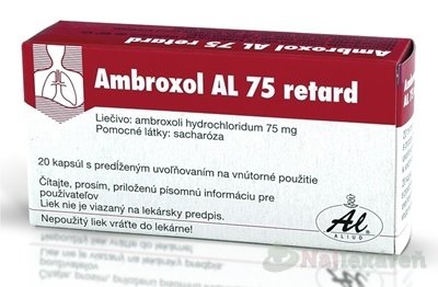 E-shop Ambroxol AL 75 retard na horné dýchacie cesty 20 cps