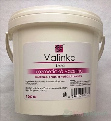 E-shop Valinka biela kozmetická vazelína 1000ml