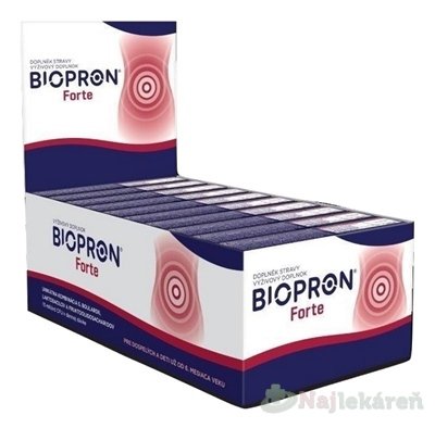 E-shop BIOPRON Forte box na zlepšenie trávenia, cps 10x10 ks (100 ks)