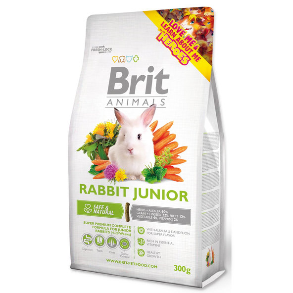 Krmivo Brit Animals Junior Complete králik 300g