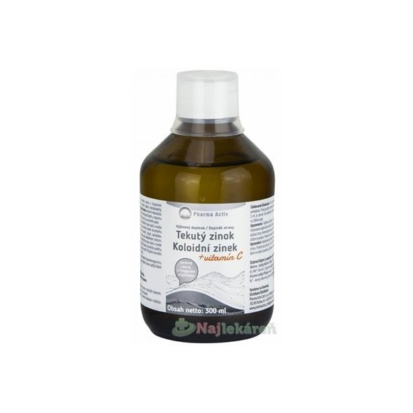 Pharma Activ Tekutý zinok Zn + Vitamín C