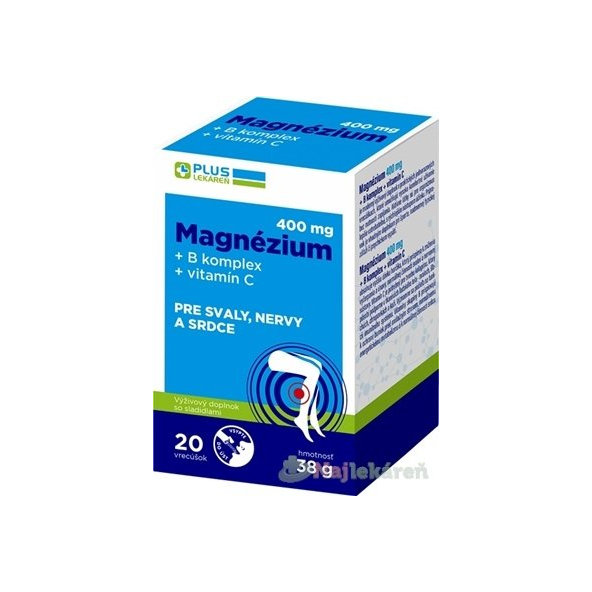 PLUS LEKÁREŇ Magnézium 400 mg+B komplex+vitamín C