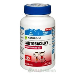 SWISS NATUREVIA LAKTOBACILKY KIDS čerešňové pastilky 66 ks