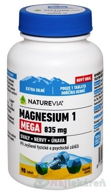 E-shop SWISS NATUREVIA MAGNESIUM 1 MEGA 835 mg 90 tabliet
