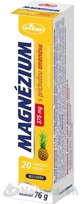 E-shop VITAR MAGNÉZIUM 375 mg s príchuťou ananásu 20 ks