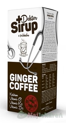 E-shop Doktor Sirup kalciový sirup Ginger coffee, 200ml