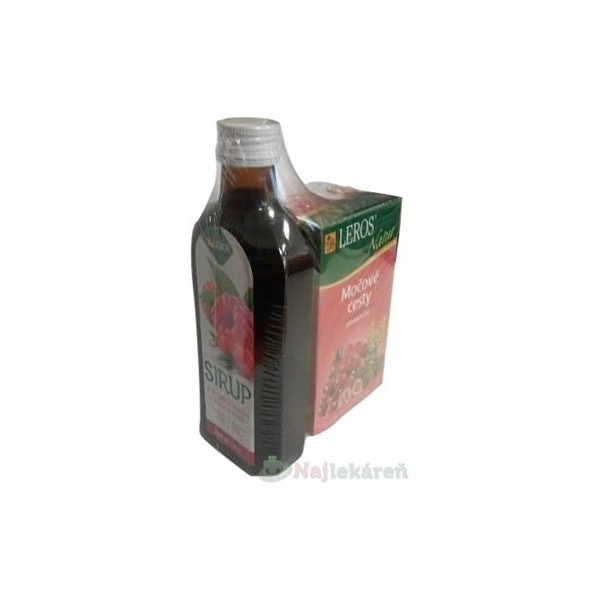 LEROS SIRUP zo šípok a malín  250 ml+ Natur Močové cesty čaj  20x1,5g