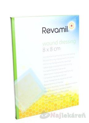 E-shop Revamil wound dressing 8x8cm krytie na hojenie rán 7ks