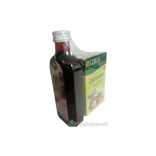 LEROS SIRUP z arónie  250 ml + Natur Zažívanie čaj  20x1,5 g