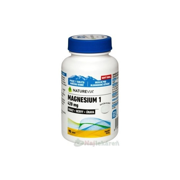 SWISS NATUREVIA MAGNESIUM 1 - 420 mg, 90 ks