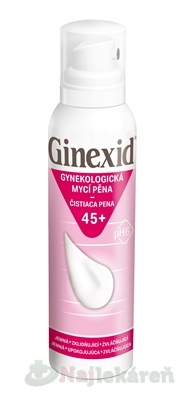 GINEXID gynekologická čistiaca pena 45+ 150 ml