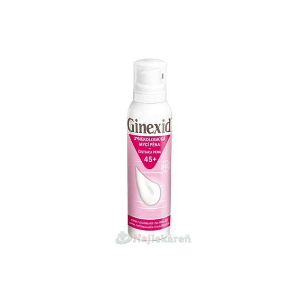 GINEXID gynekologická čistiaca pena 45+ 150 ml