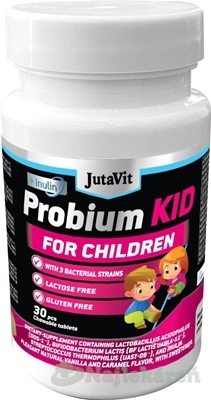 JutaVit Probium Kid + Inulín žuvacie tablety pre deti 30 ks kúpite na Najlekaren.eu