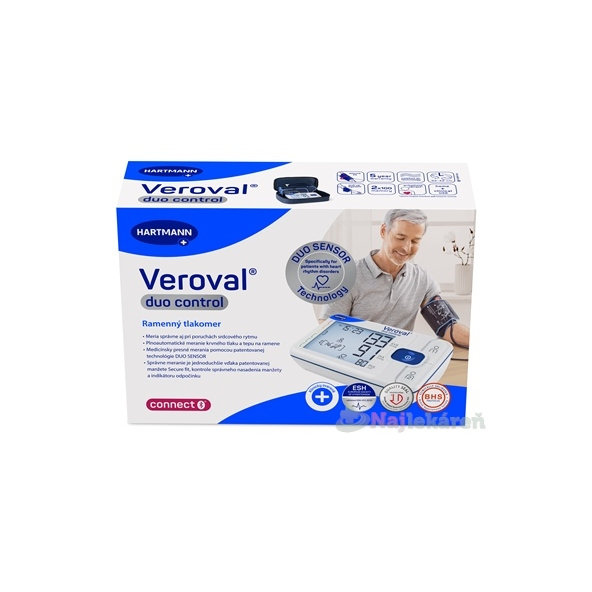Veroval Duo Control Connect ramenný tlakomer L 32-42 cm