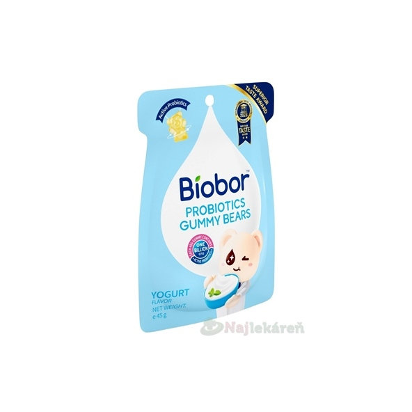 Biobor PROBIOTICS želé medvedíky jogurtová príchuť 45g
