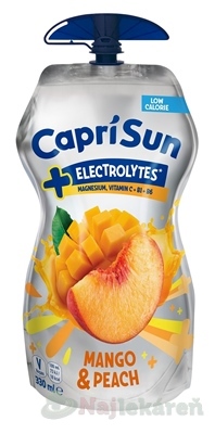 Capri-Sun + Elektrolyty Mango & Broskyňa 330 ml