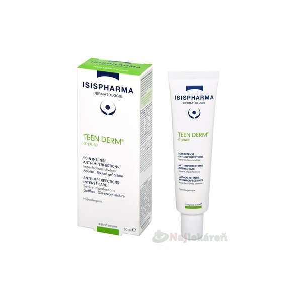 TEEN DERM α-pure starostlivosť proti nedokonalostiam 30 ml