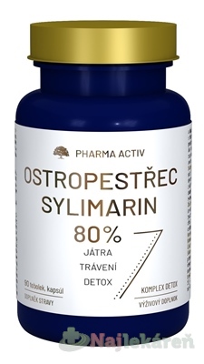 Pharma Activ OSTROPESTREC SYLIMARIN 80% 90 kapsúl kúpite na Najlekaren.eu