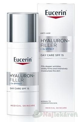 Eucerin HYALURON-FILLER+3xEFFECT Denný krém SPF15 50ml