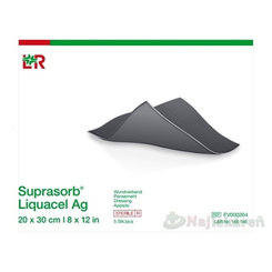 SUPRASORB Liquacel Ag Krytie na rany 20x30cm 5 ks