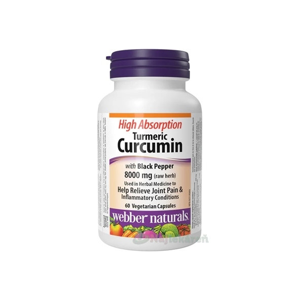 Webber Naturals Kurkumín s čiernym korením 60 kapsúl