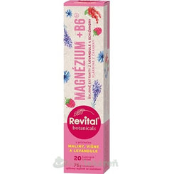 Revital Botanicals MAGNÉZIUM + B6 20 šumivých tabliet