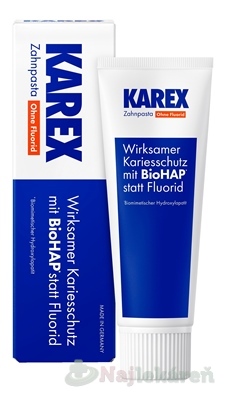 E-shop KAREX zubná pasta bez fluoridu 75 ml
