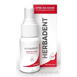 HERBADENT Profesional SPREJ NA ĎASNÁ s 0,3% chlórhexidínom 25 ml