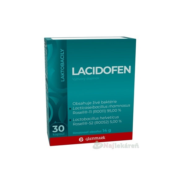 Glenmark LACIDOFEN 30 kapsúl