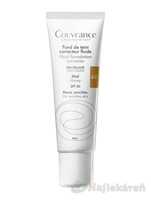 E-shop AVENE Couvrance Tekutý makeup SPF 20 tmavý odtieň (4.0) 30 ml