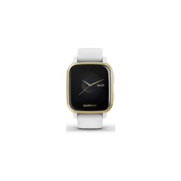 VENU SQ White/Light Gold GARMIN