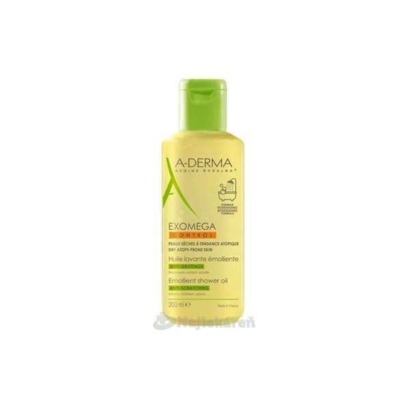 A-DERMA EXOMEGA CONTROL zvláčňujúci sprchovací olej 200ml